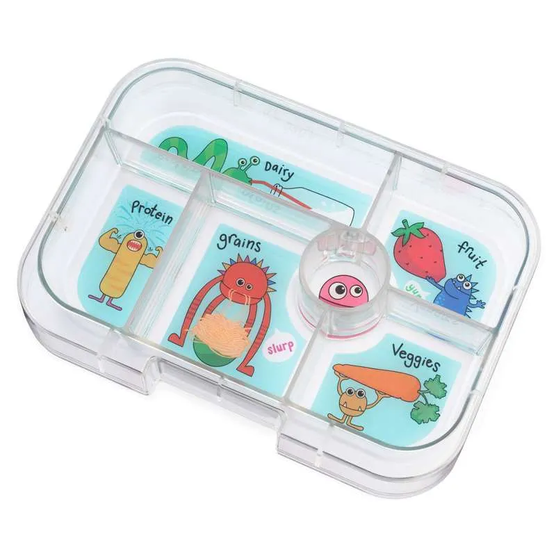 Yumbox Poslužavnik - Originalni pladanj - 6 odjeljaka - Smiješni čudovići