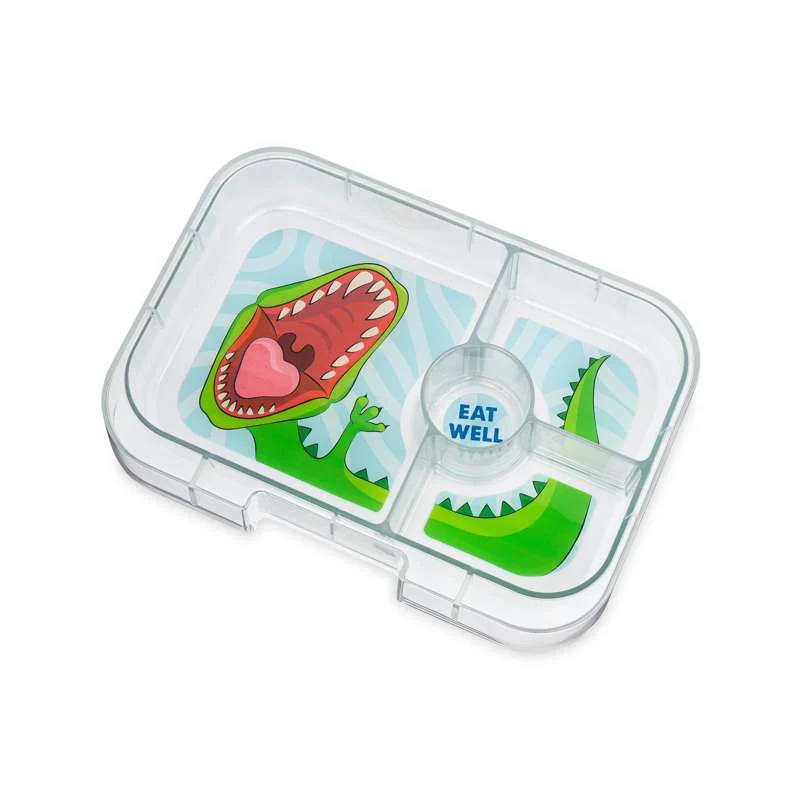 Yumbox Poslužavnik - Panino pladanj - 4 odjeljka - Dinosaur