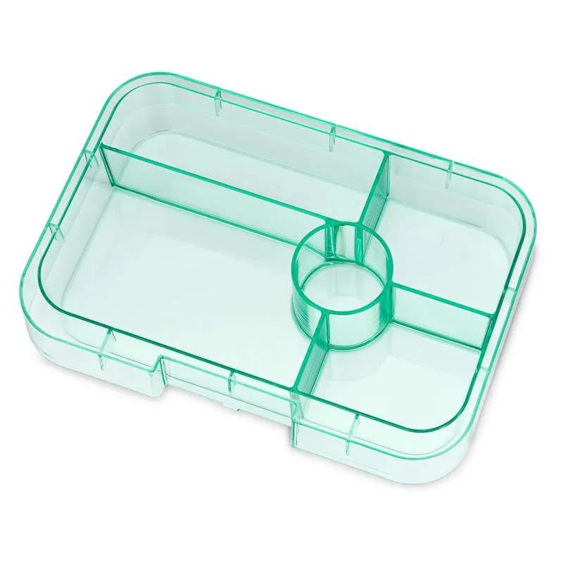 Yumbox Poslužavnik - Tapas pladanj - 5 odjeljaka - Prozirna aqua