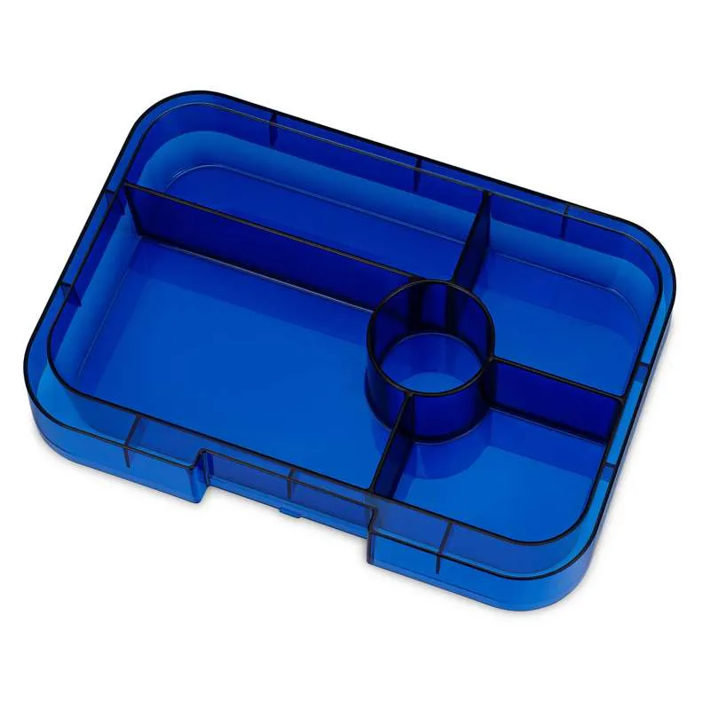 Yumbox Poslužavnik - Tapas pladanj - 5 odjeljaka - Prozirna mornarska plava