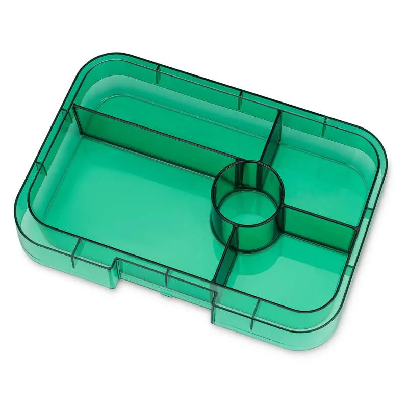 Yumbox Poslužavnik - Tapas pladanj - 5 odjeljaka - Prozirno zelena