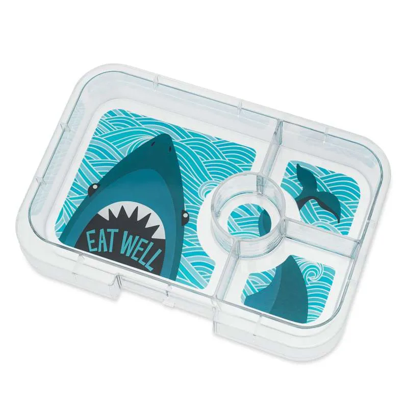 Yumbox Poslužavnik - Tapas pladanj - 4 odjeljka - Shark