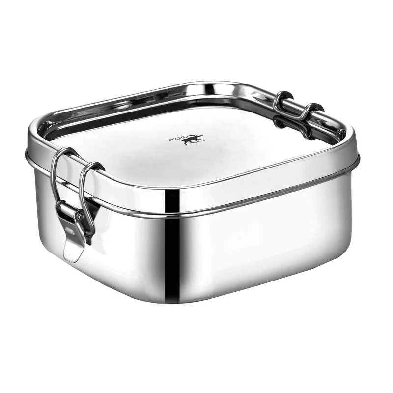 Pulito PureLunchBox Lunch Box - Nehrđajući metal - Zračno zatvoren - Kvadrat