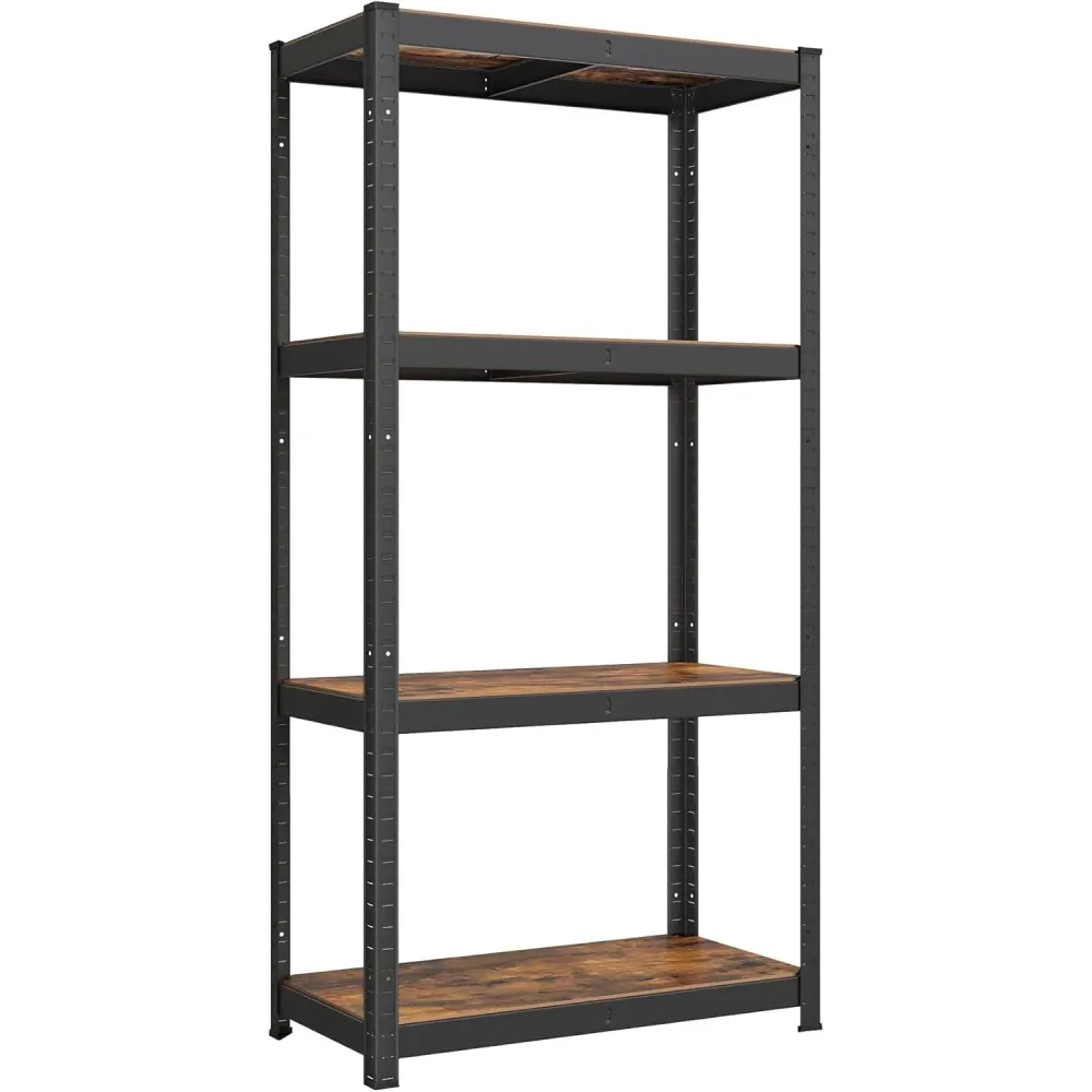 Čelični regal nosivosti 520kg, 40 x 80 x 160 cm, rustikalno smeđ i crna | SONGMICS