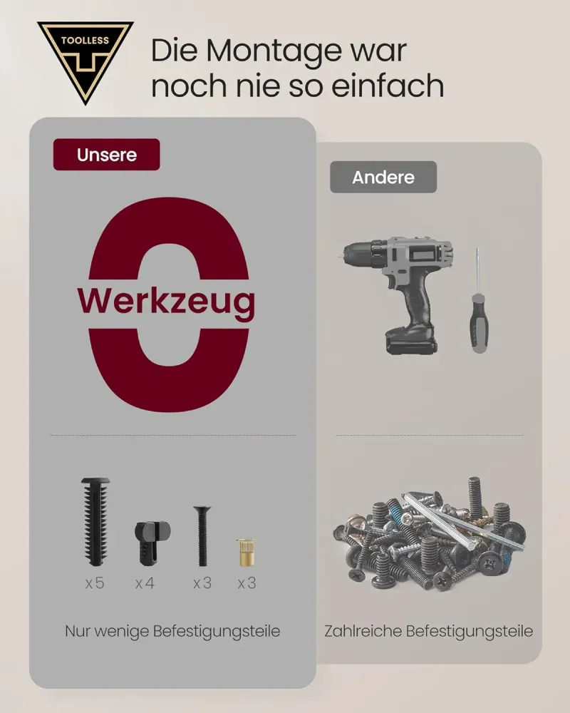 VASAGLE noćna ormarić, stol za odlaganje s funkcijom punjenja, tintno crna – kapučino bež