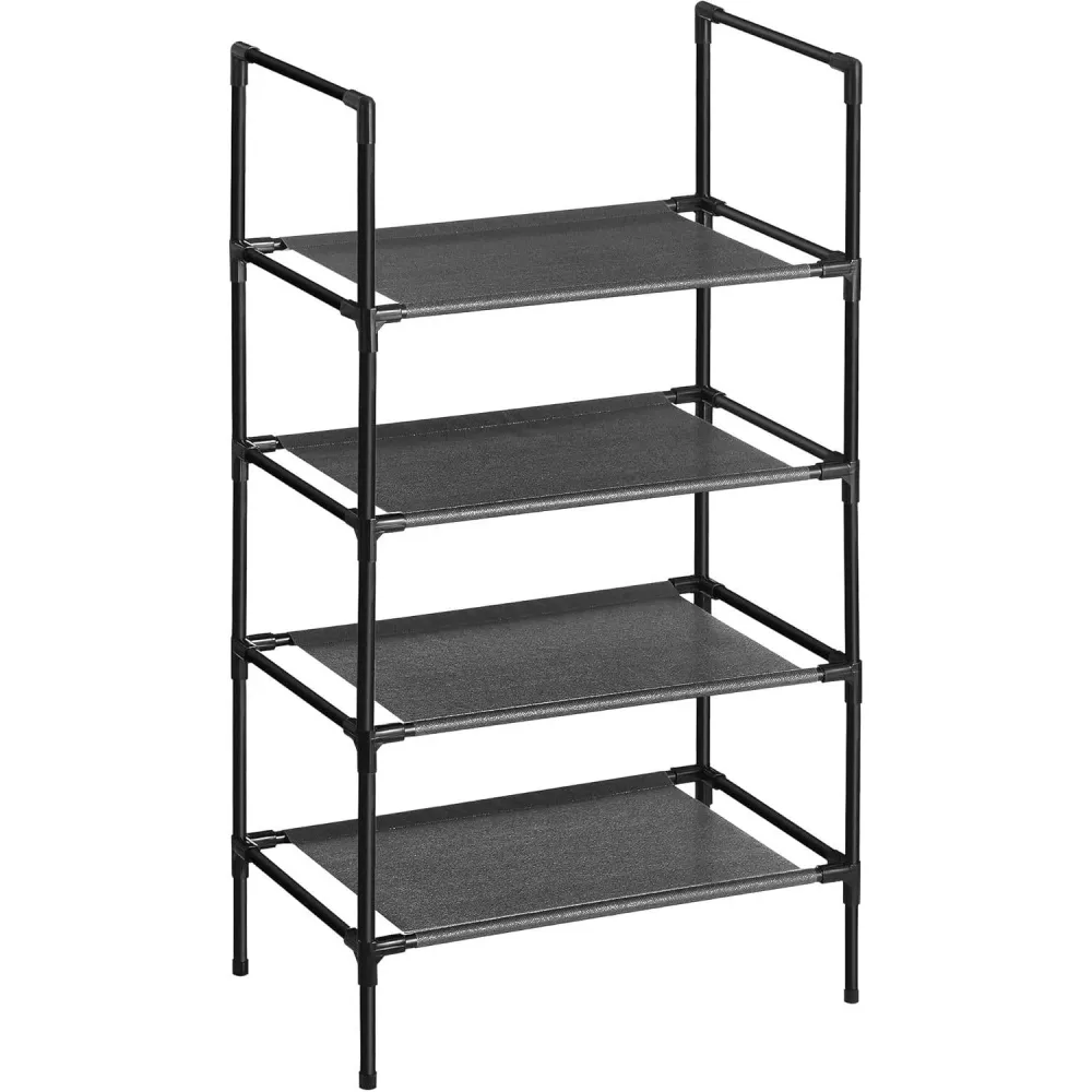 Stalak za cipele s 4 razine, 28 x 45 x 80 cm, crne boje