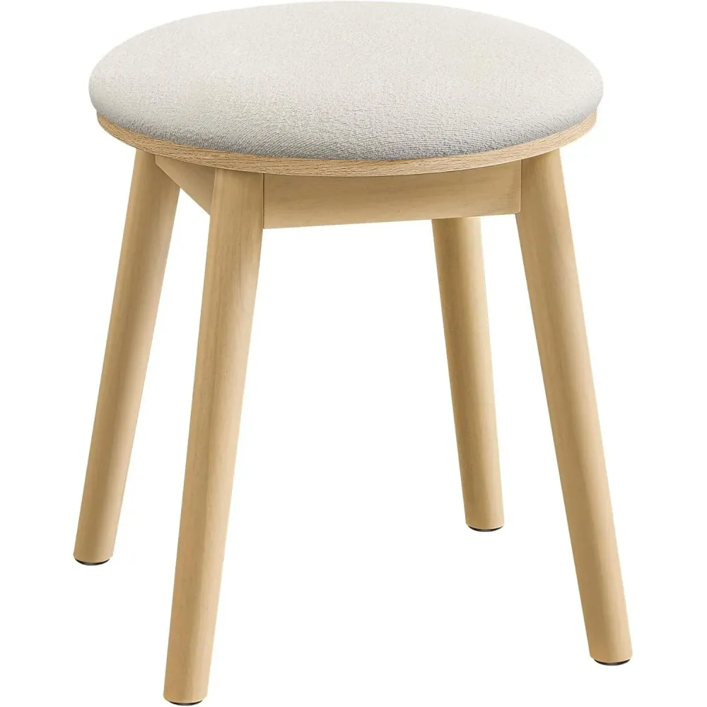 Stolac s udobnom podstavom, nosivost do 120 kg, 37 x 37 x 43 cm, krem-bež