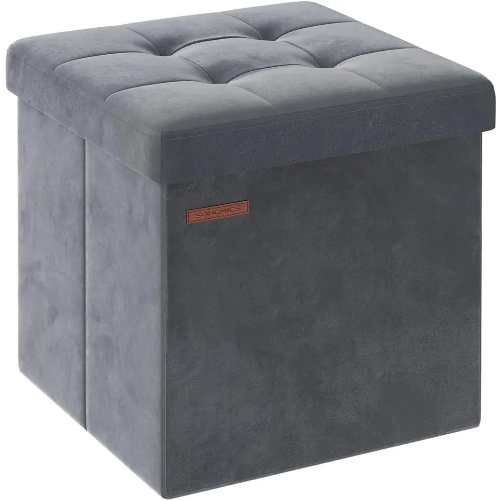 Tabure s prostorom za pohranu, nosivost 300 kg, 38 x 38 cm, grafitno siva