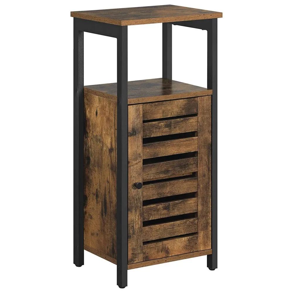 Visoki mali ormar s vratima od letvica 37 x 30 x 81 cm