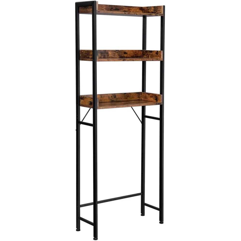 Stalak za odlaganje iznad WC školjke, polica za perilicu rublja 63 x 165 x 25 cm