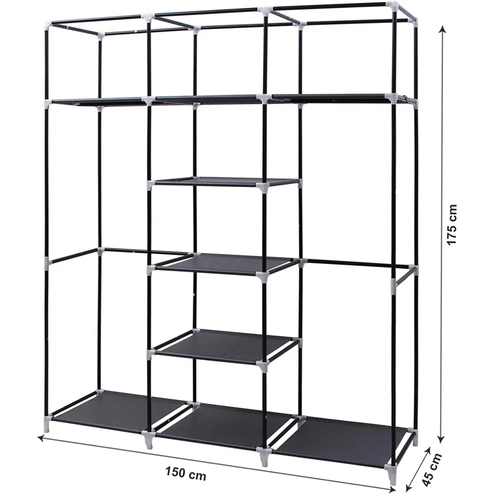 Ormar 175 x 150 x 45 cm, sivi