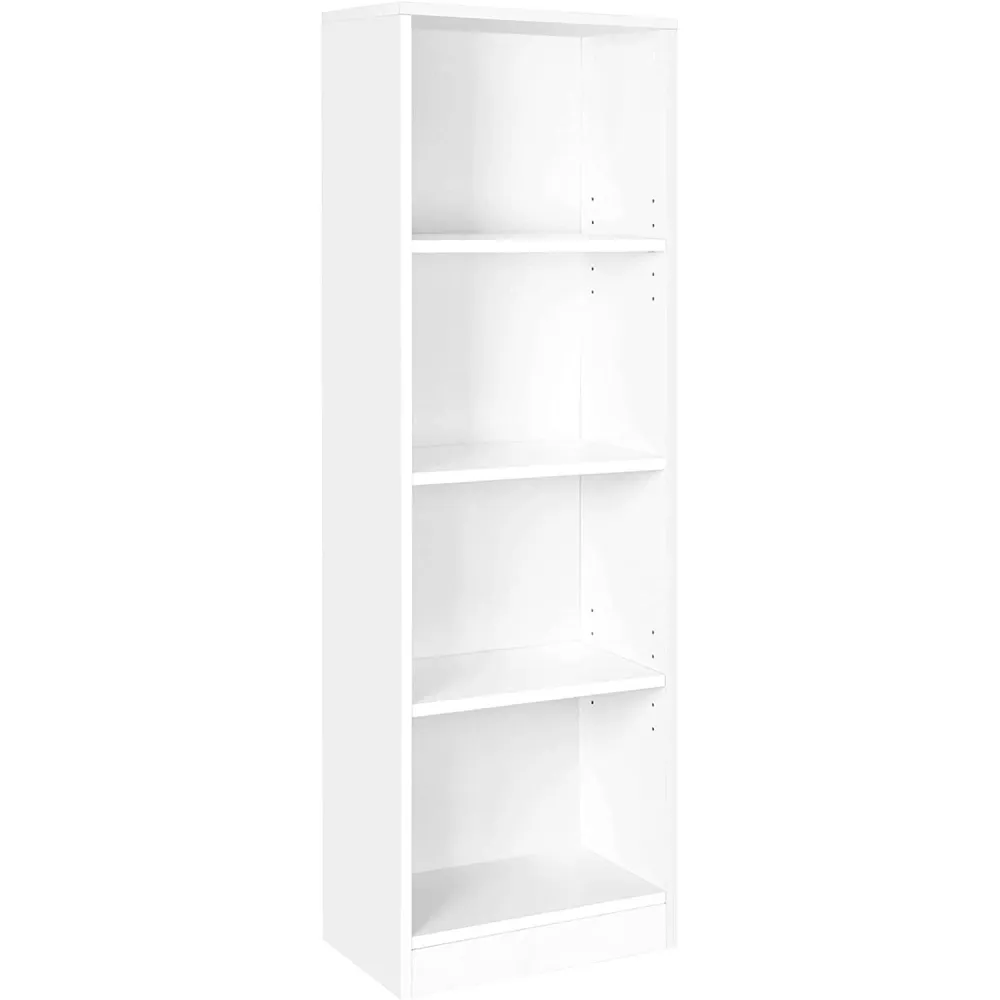 Polica za knjige s 4 pretinca, Polica za spise 40 x 121,5 x 24 cm Bijela