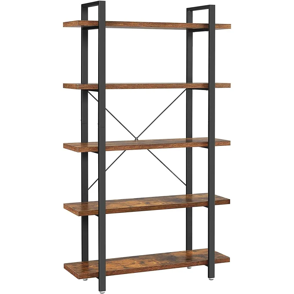 polica za knjige, stabilni stalak za odlaganje na 5 razina 105 x 33,5 x 177,5 cm
