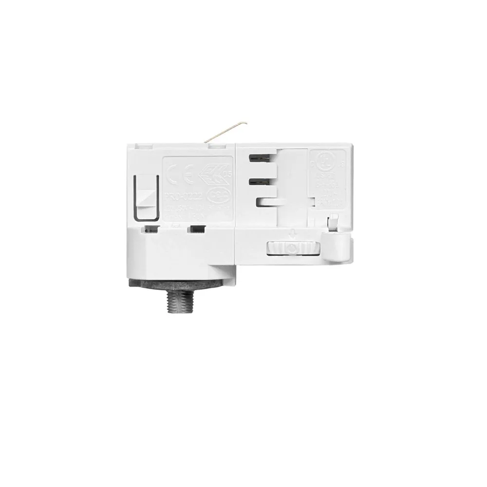 Adapter Powergear bijeli za trofaznu šinu - za produženje ili zglob