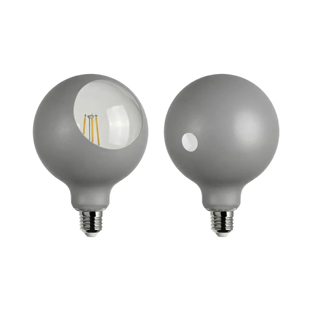 Žarulja LED Camo G125 4,8W 806Lm E27 2700K prigušiva - Siva
