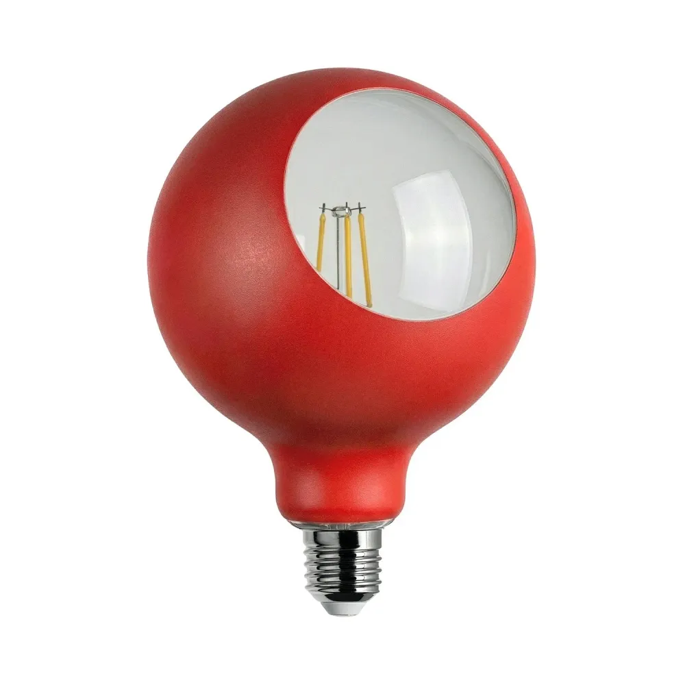 Žarulja LED Camo G125 4,8W 806Lm E27 2700K prigušiva - crvena