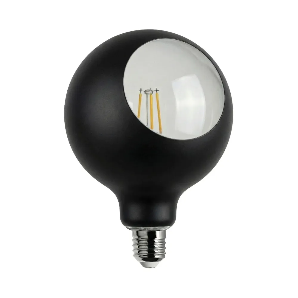 Žarulja LED Camo G125 4,8W 806Lm E27 2700K Dimmable - Crna
