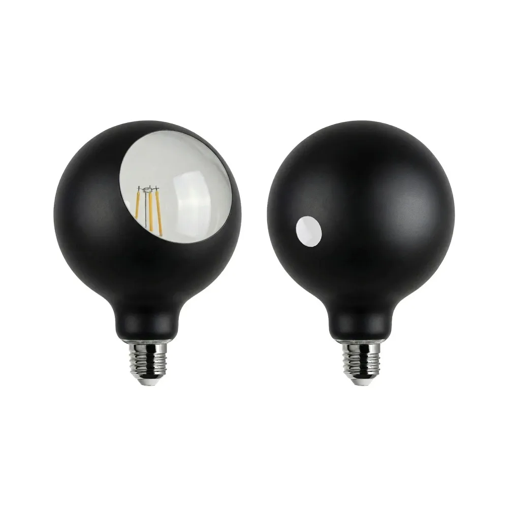 Žarulja LED Camo G125 4,8W 806Lm E27 2700K Dimmable - Crna