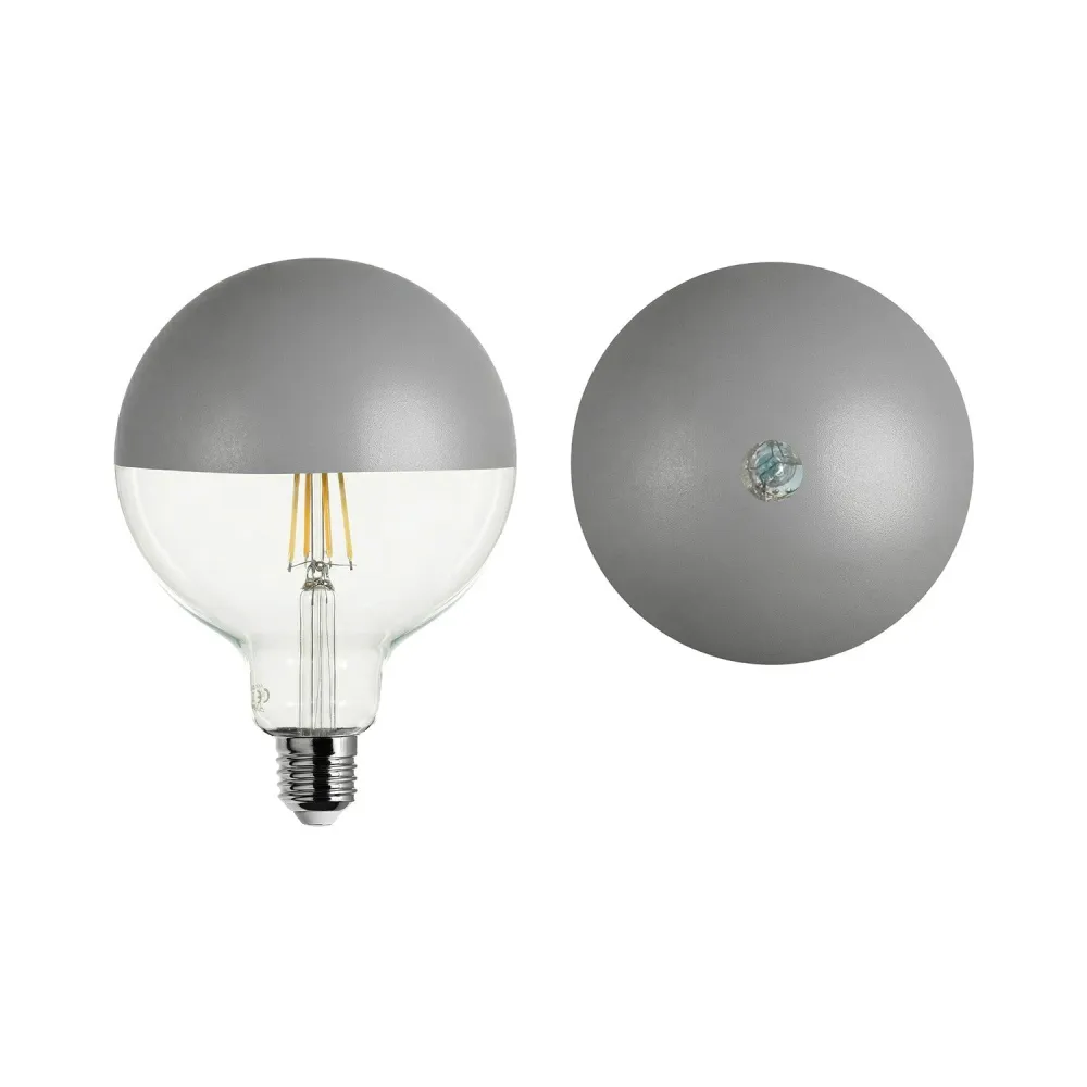 Žarulja LED Maria G125 4,8W 806Lm E27 2700K Dimmable - Siva