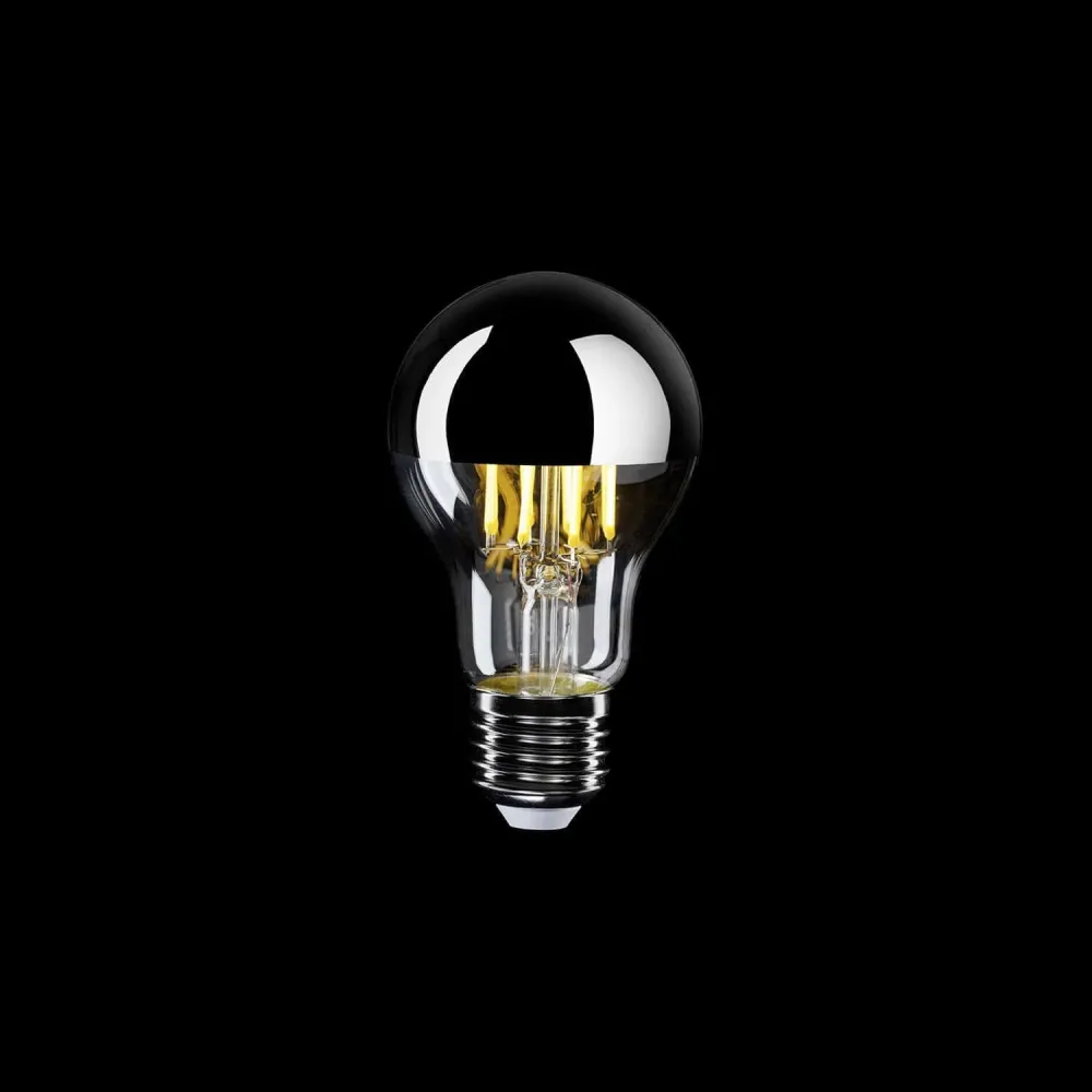 Žarulja LED Polukugla Srebrna Goccia A60 7W 650Lm E27 2700K Prigušiva - A02