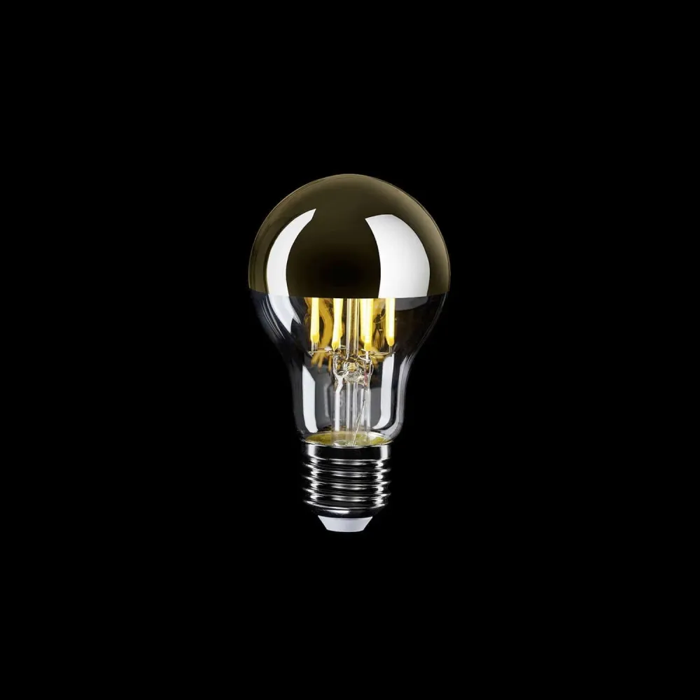 Žarulja LED Polu-sfera Zlatna Kap A60 7W 650Lm E27 2700K Prigušiva - A12