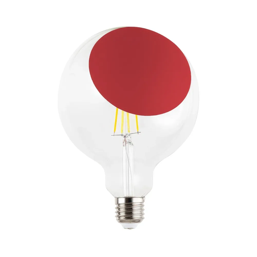 Žarulja LED Sofia G125 4,8W 806Lm E27 2700K Dimmable - Crvena