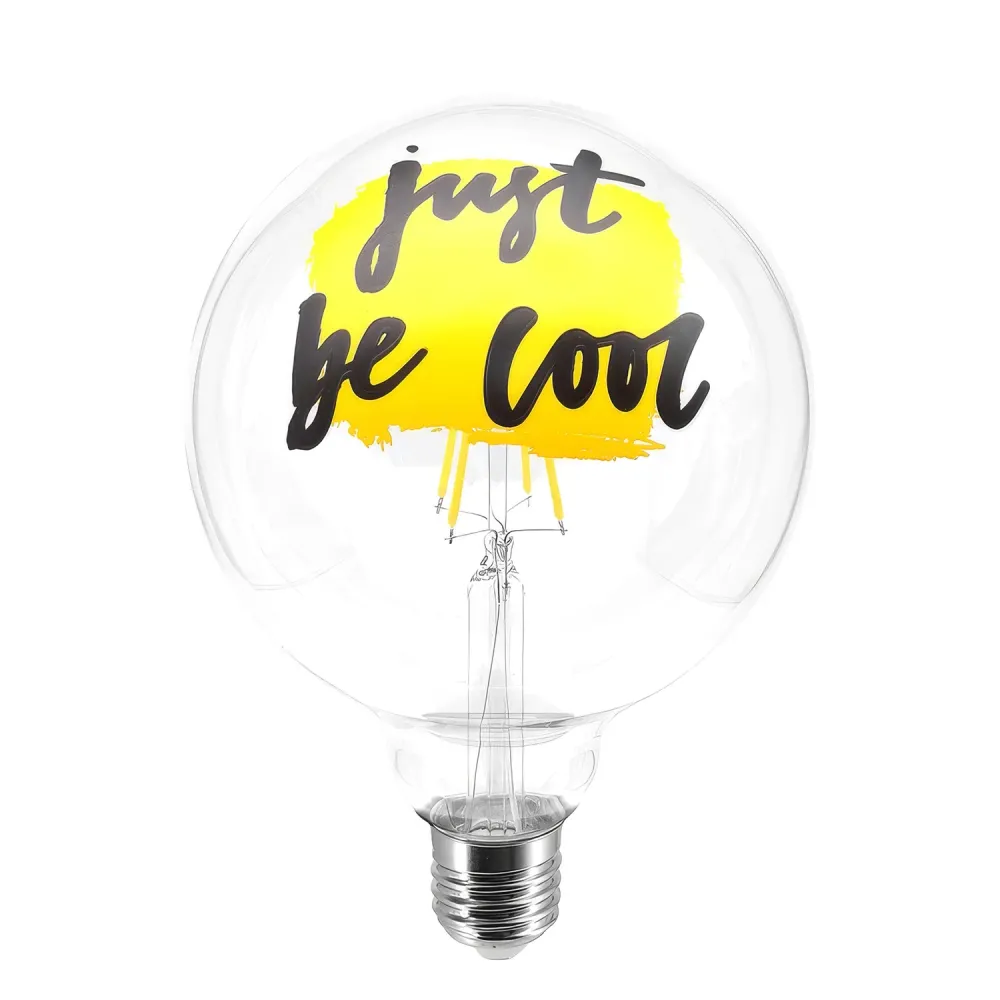 Žarulja LED Tattoo "Just Be Cool" G125 4,5W 470Lm E27 2700K može se prigušivati