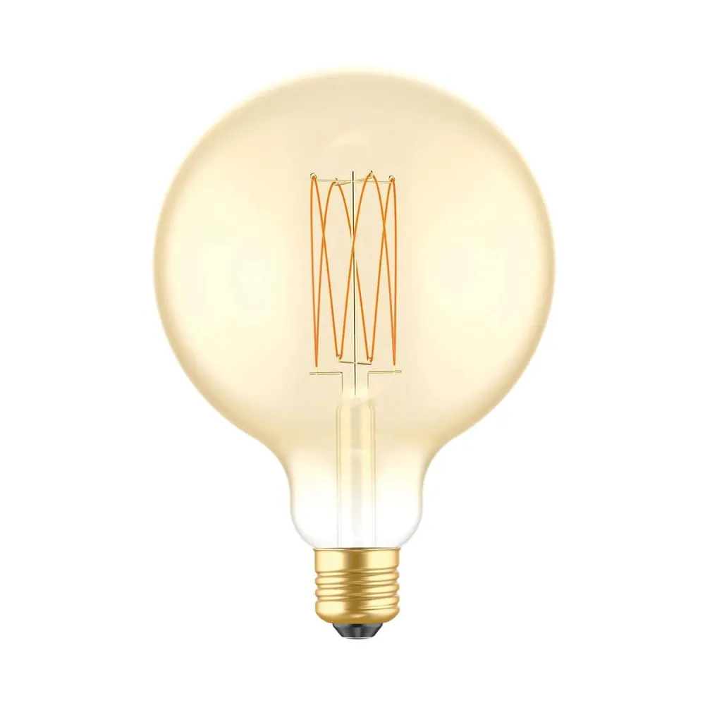 Žarulja LED Zlatna Carbon Line okomiti filament Globo G125 7W 640Lm E27 2700K Prigušiva - C56
