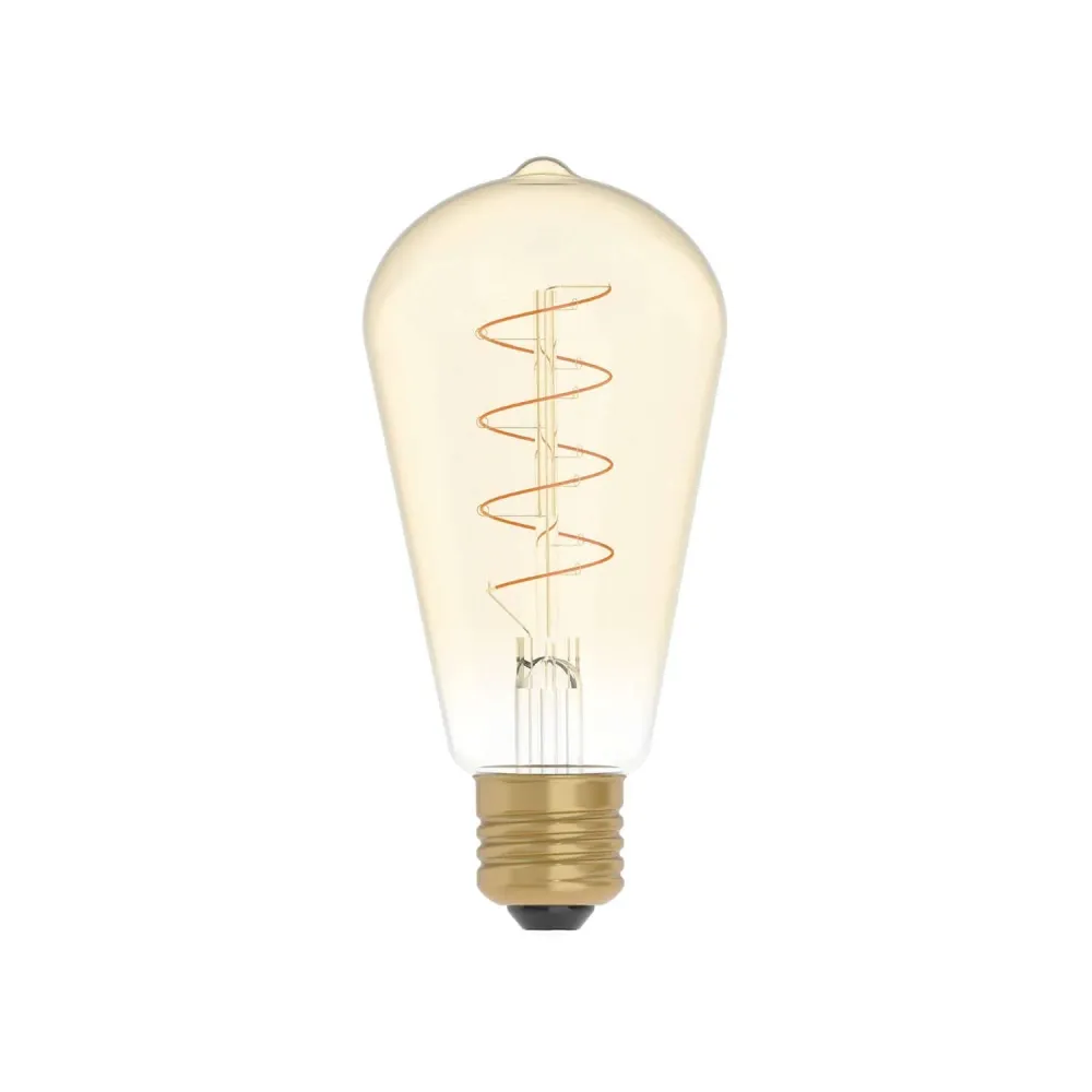 Žarulja LED Zlatna Carbon Line spiralni filament Edison ST64 4W 250Lm E27 1800K Prigušiva - C04