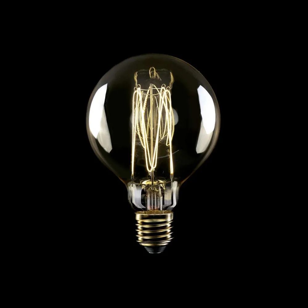 Žarulja LED Zlatna Carbon Line uspravni filament Globo G95 7W 640Lm E27 2700K Dimmabilna - C55