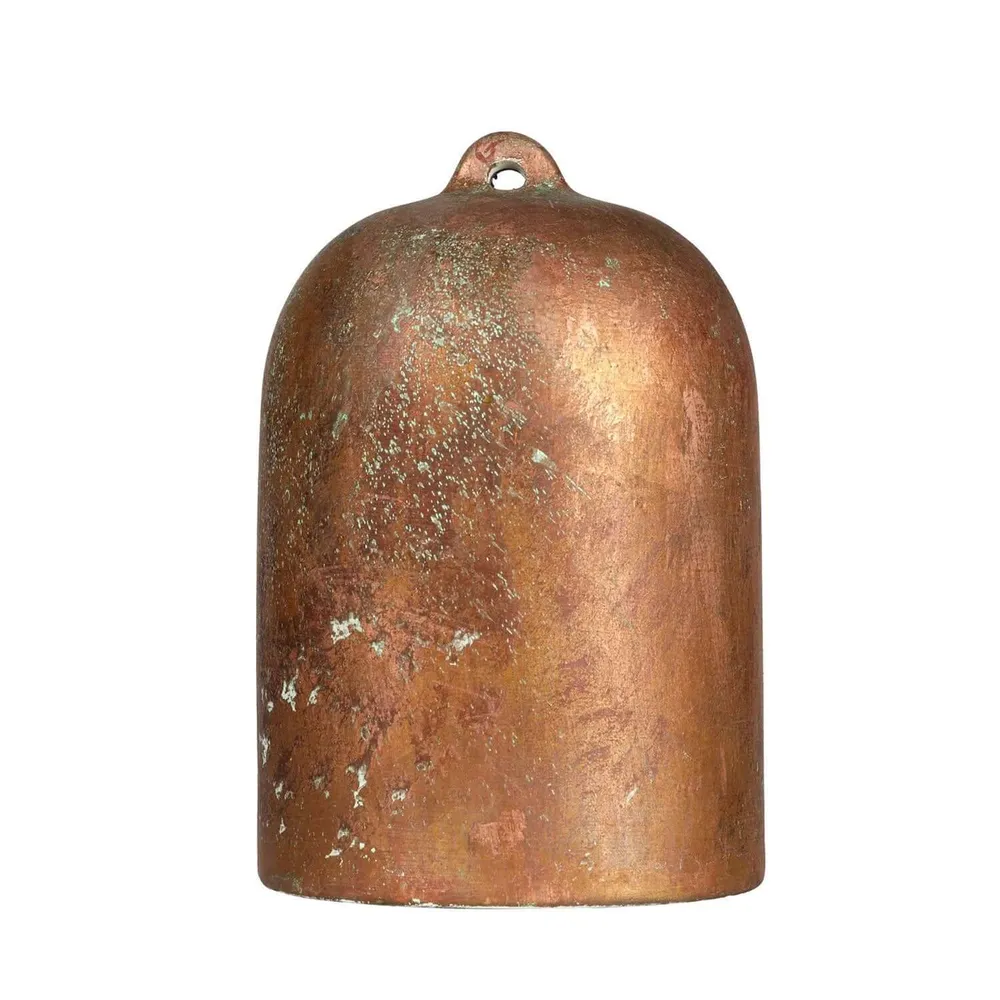 Campana Mini, XS sjenilo od keramike za viseću lampu - Proizvedeno u Italiji - Efekt zelene bronce