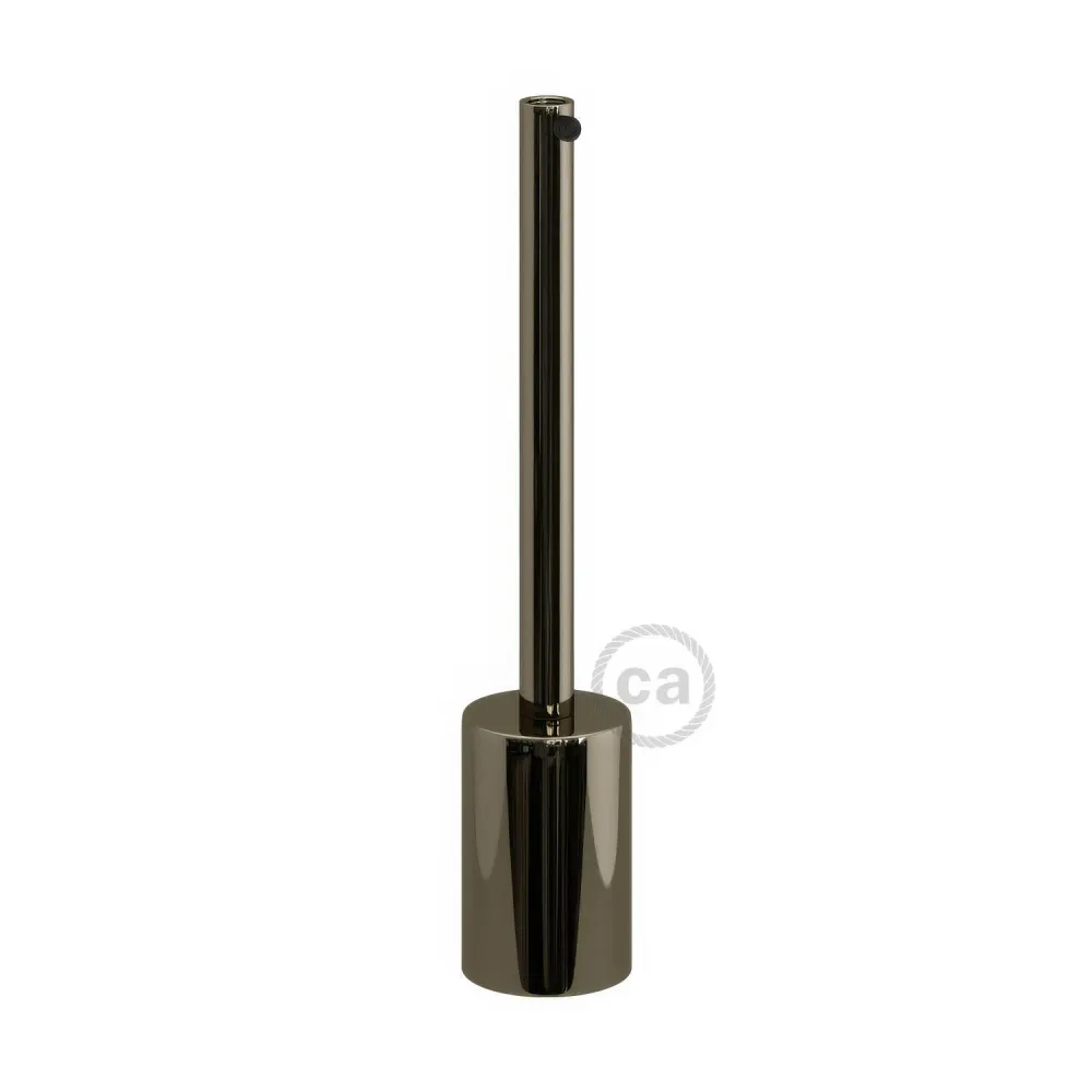 Cilindrični metalni UL E26 set grla s kabelskom uvodnicom od 15 cm – Black pearl