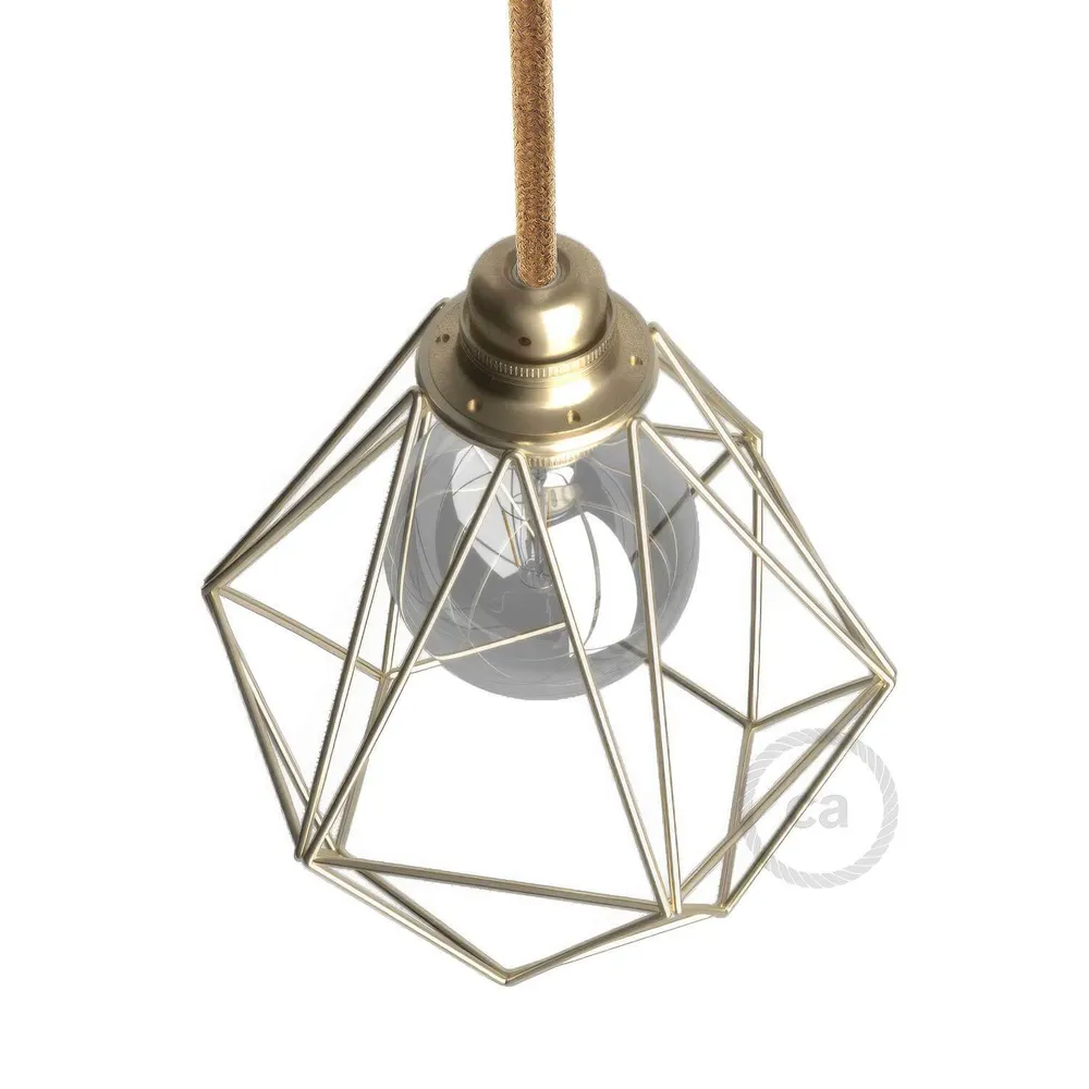 Kavez sjenilo Diamond od metala s E27 grlom - Mjed