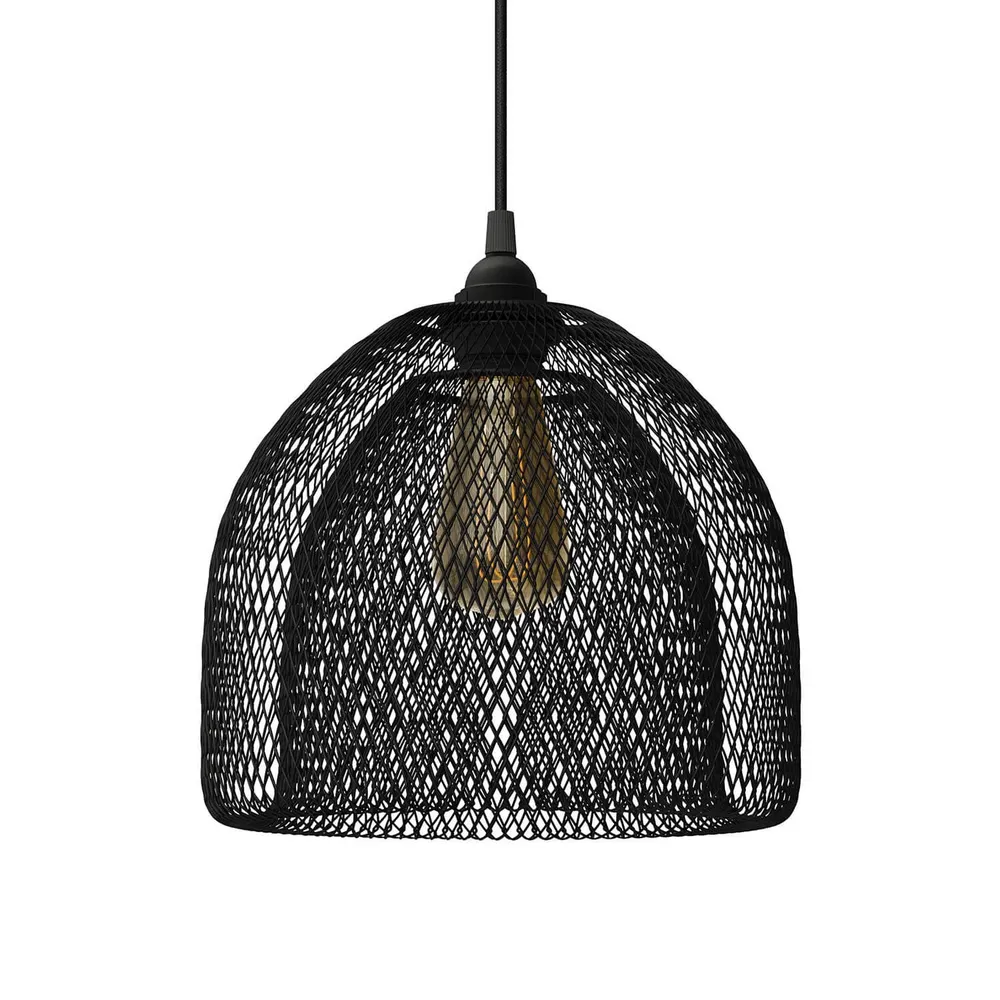 Kavez sjenilo GhostBell XL od metala s E27 grlom - Crna