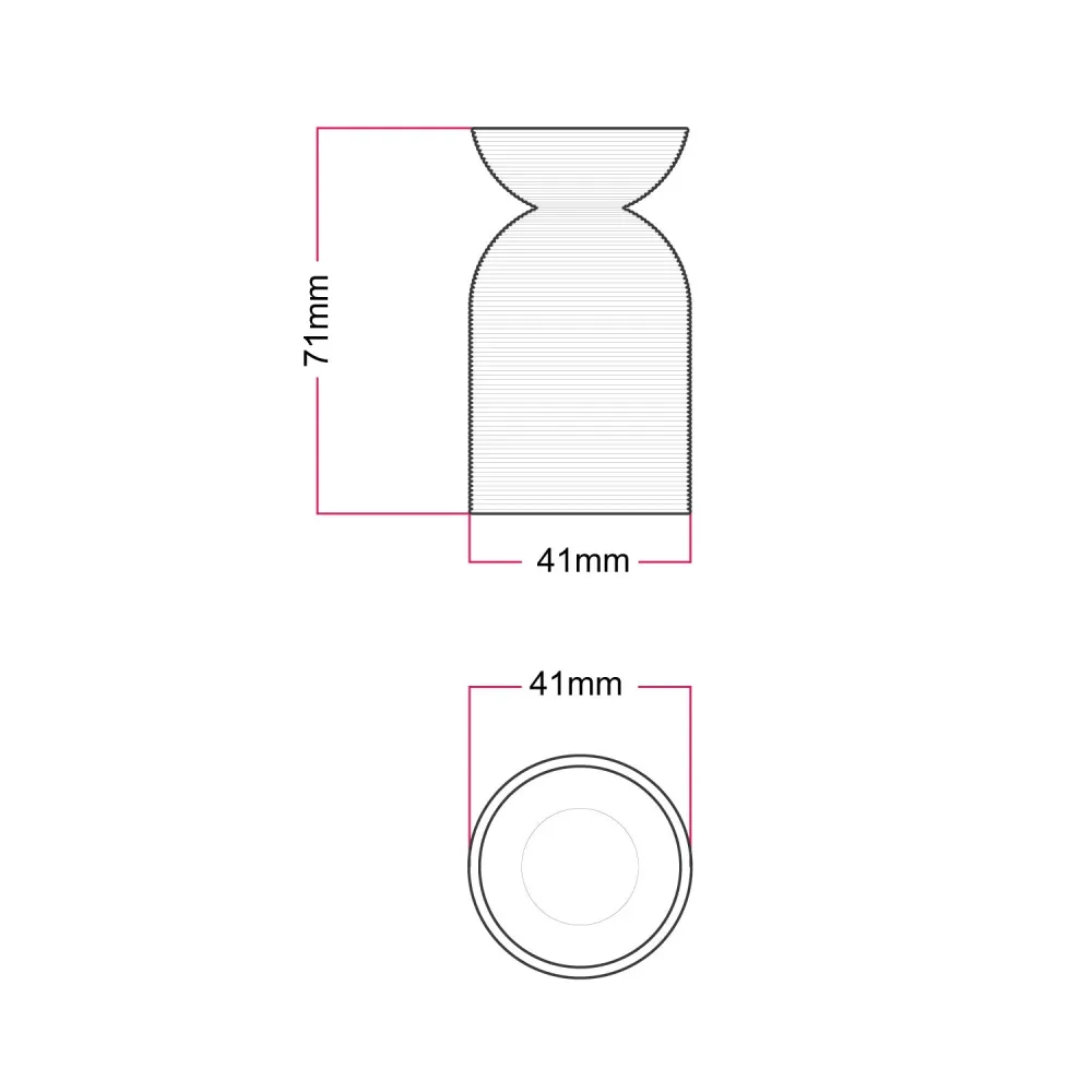 Kit grlo za žarulju E27 od reciklirane plastike s 3D printerom - Oker