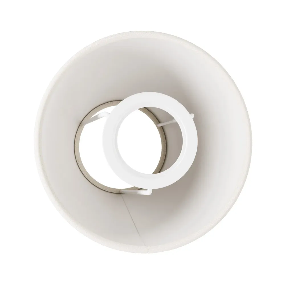 Mini sjenilo Impero s E27 grlom za stolnu lampu ili zidnu svjetiljku - Bijela tkanina