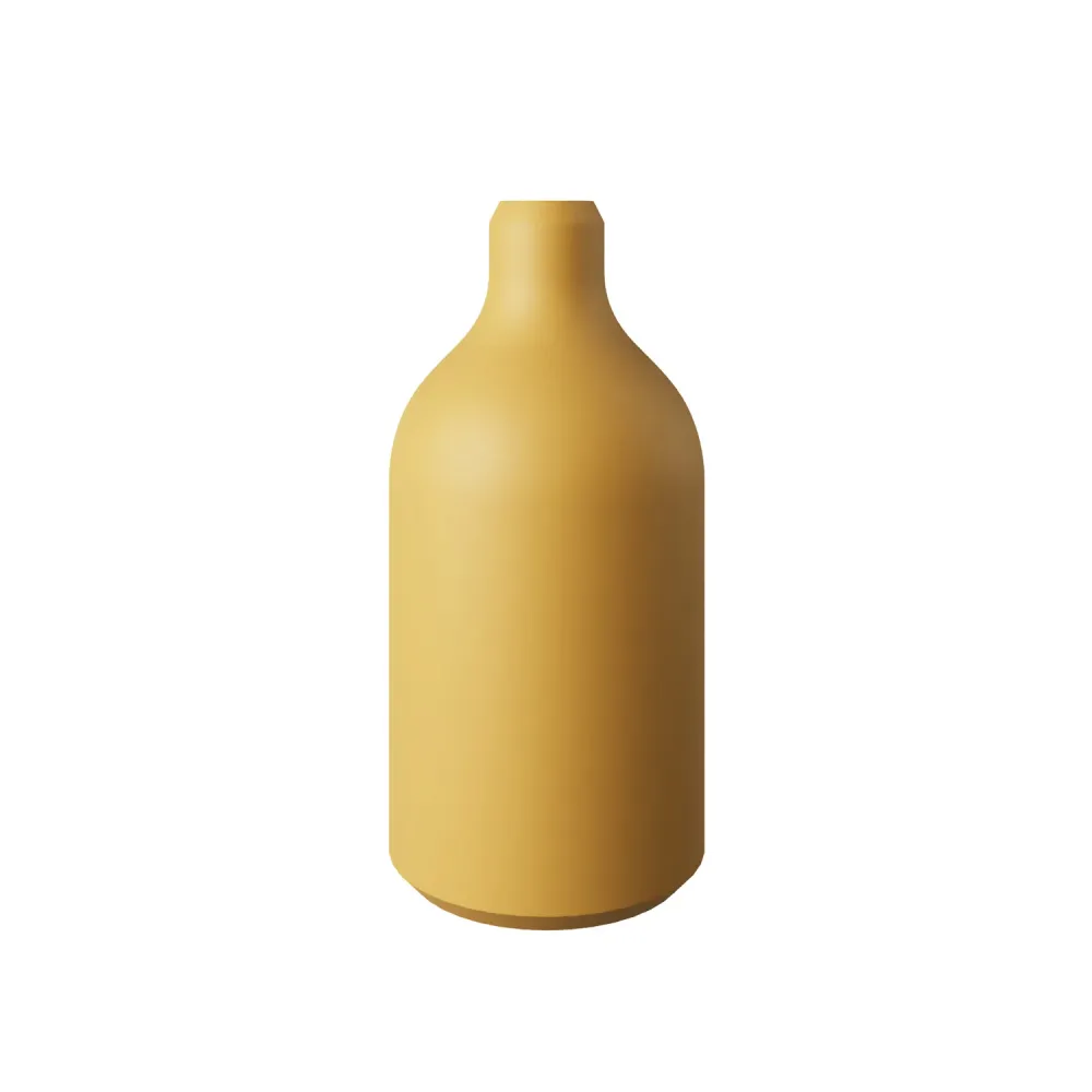 Silikonski E26 set grla sa skrivenom stezaljkom za kabel - Žuta mustard