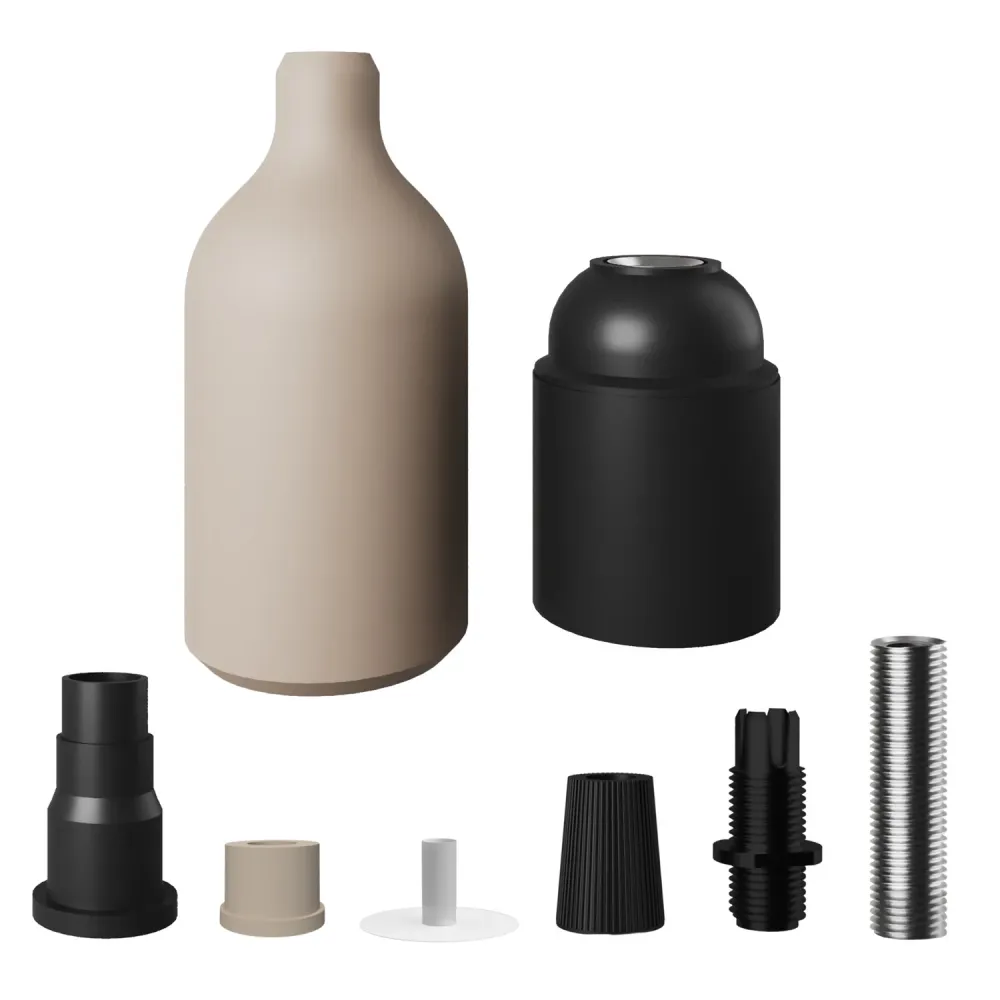 Silikonski E26 set grla sa skrivenom stezaljkom za kabel - Desert Brown
