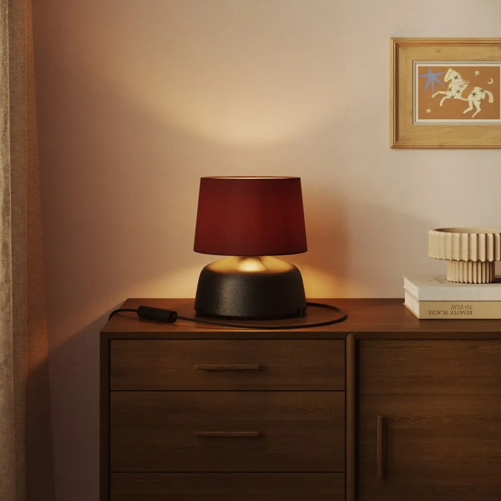 Sjenilo Athena s E27 grlom za stolnu ili podnu lampu - Proizvedeno u Italiji - Arenal Bordeaux