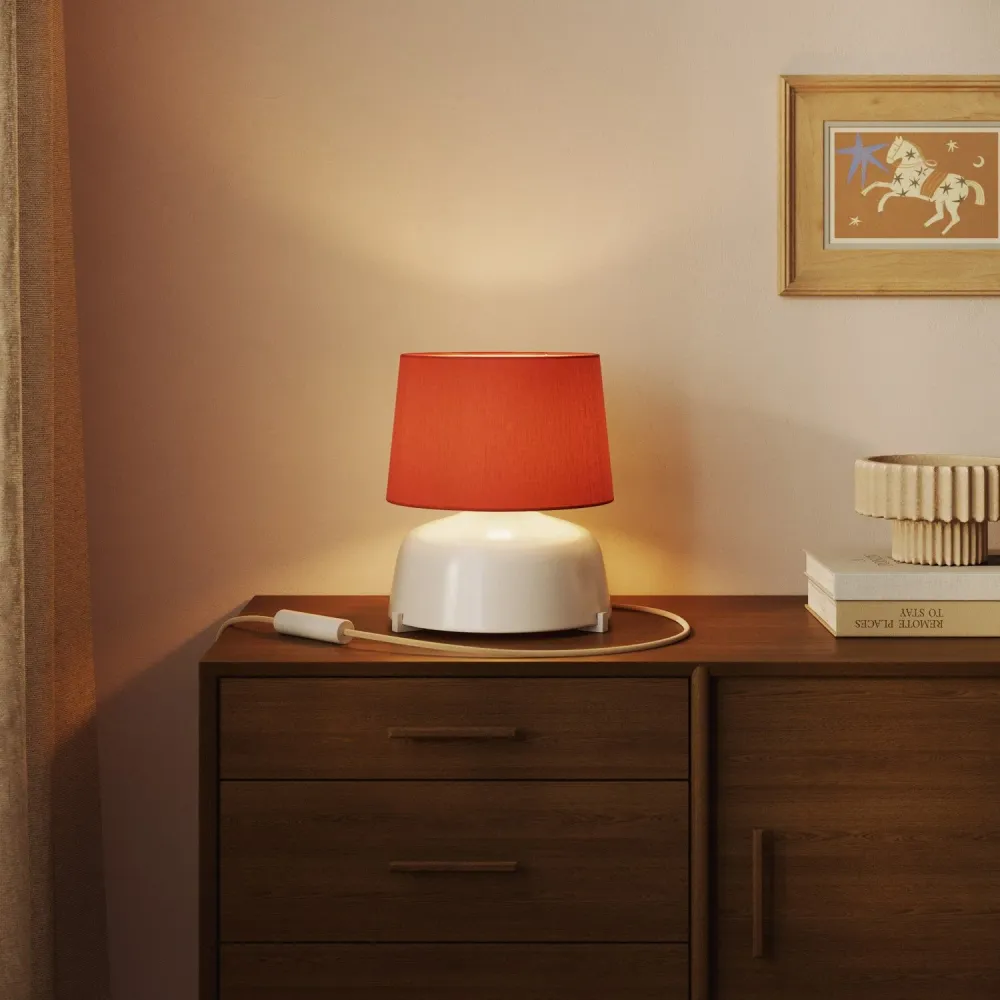 Sjenilo Athena s E27 grlom za stolnu ili podnu lampu - Proizvedeno u Italiji - Cinette Narančasta