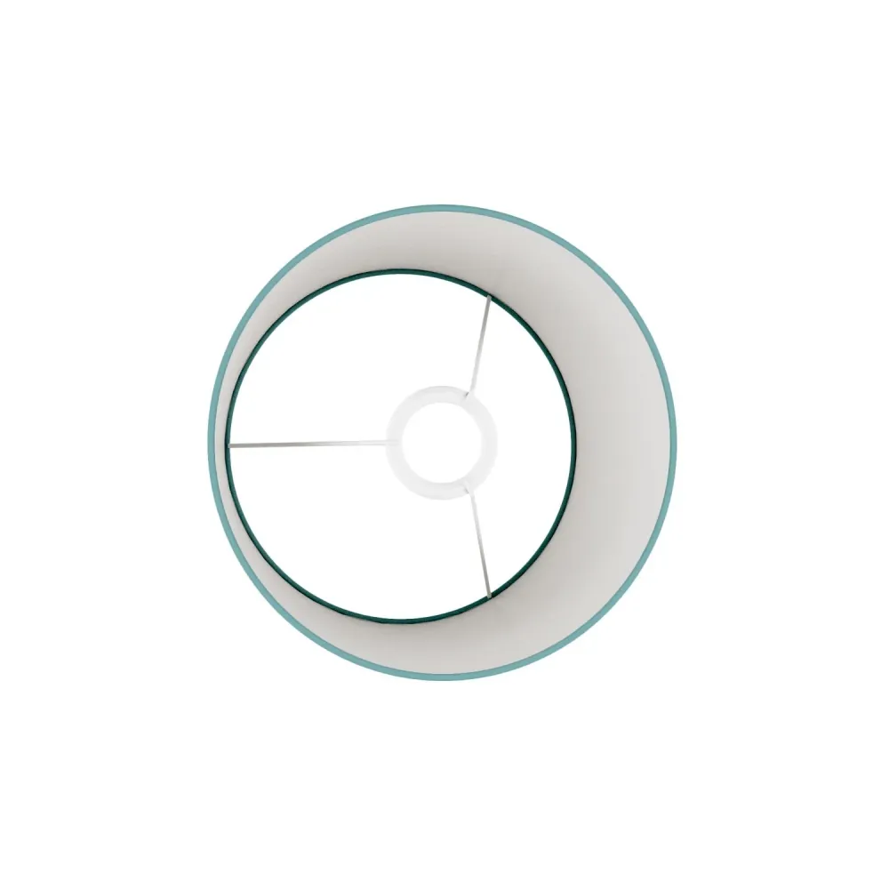 Sjenilo Athena s E27 grlom za stolnu ili podnu lampu - Proizvedeno u Italiji - Teletta Verde Dubbio