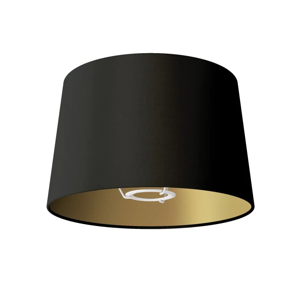 Sjenilo Athena s E27 grlom za stolnu lampu - Proizvedeno u Italiji - Cinette crna unutrašnjost zlato