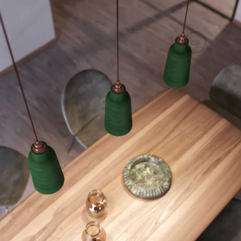 Sjenilo Bottiglia od keramike, kolekcija Materia - Made Italy - Evergreen prugasti