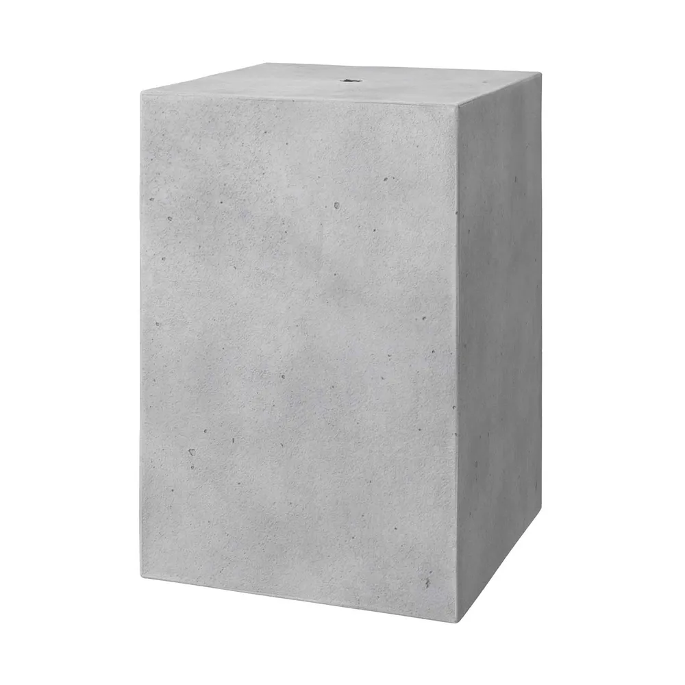 Sjenilo od cementa Kocka za viseću lampu, uključuje stezaljku za kabel i grlo za žarulju E27 - Svijetli cement