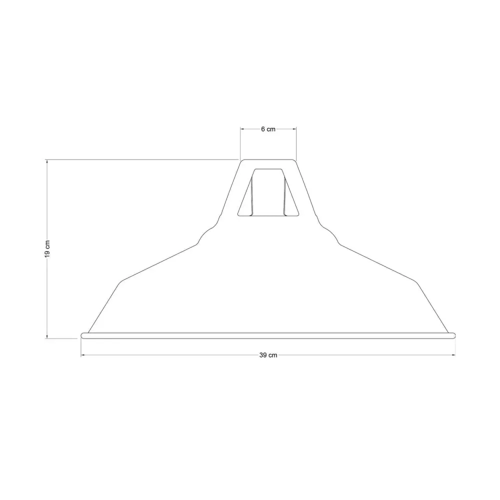 Sjenilo Harbour od emajliranog metala s E27 grlom, promjer 38 cm - Gorušica