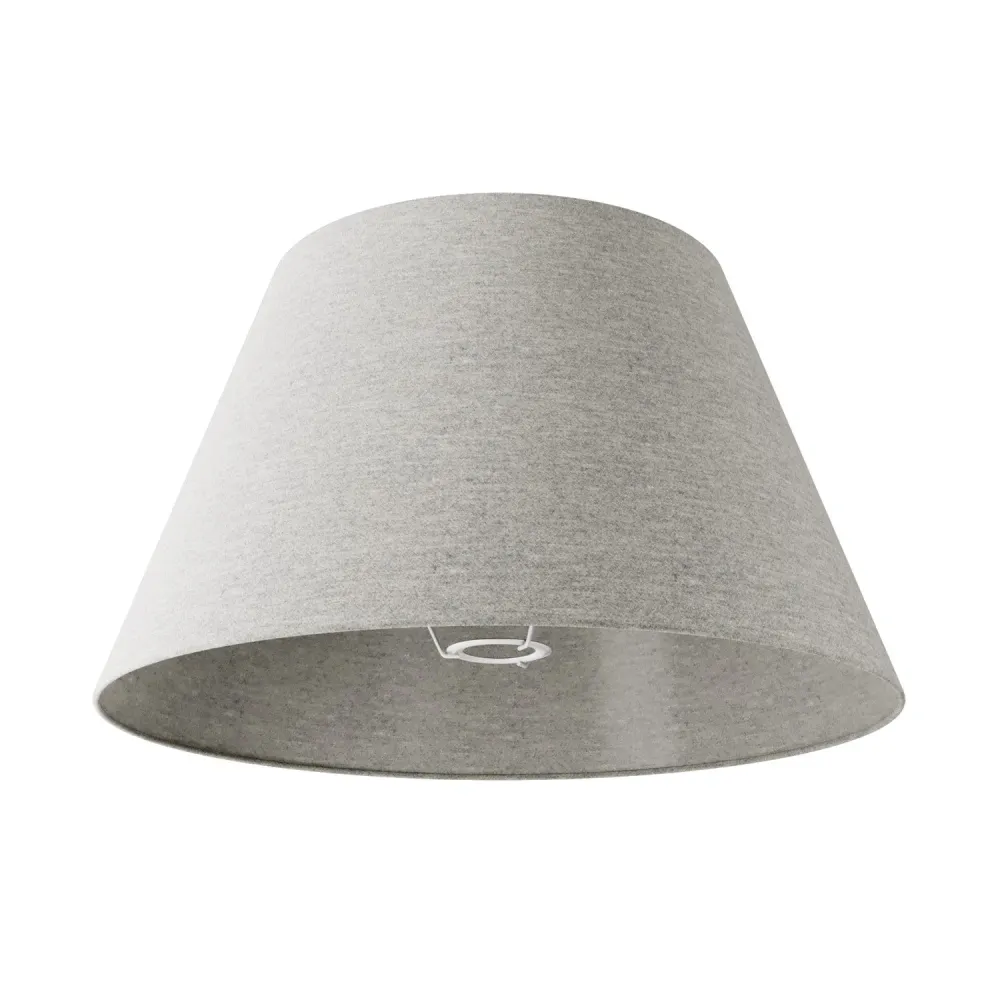 Sjenilo Impero L za stolnu lampu ili apliku s priključkom E27 - Proizvedeno u Italiji - Lana Svijetlo Siva