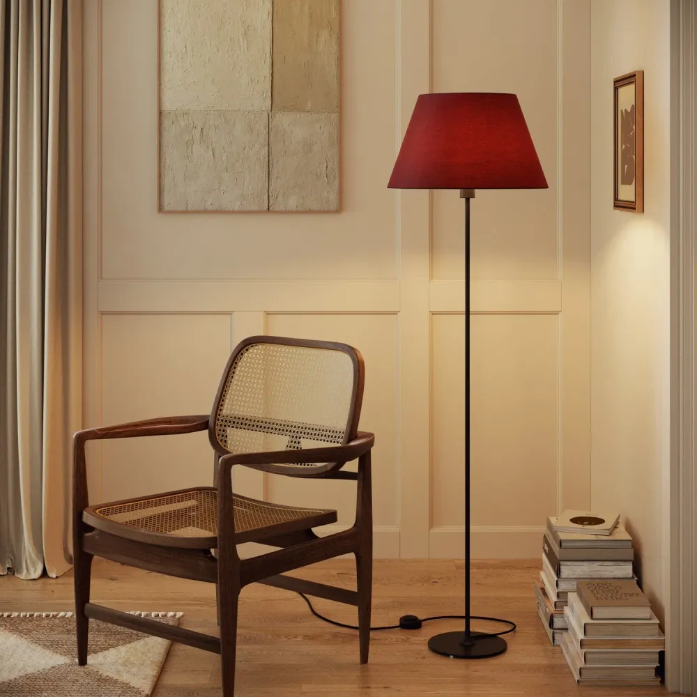Sjenilo Impero L za stolnu lampu ili zidnu lampu s E27 grlom - Made Italy - Arenal Bordeaux