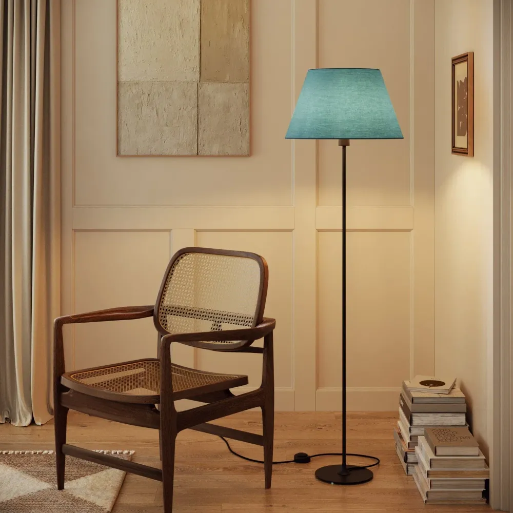 Sjenilo Impero L za stolnu lampu ili zidnu svjetiljku s grlom E27 - Proizvedeno u Italiji - Teletta Zelena Dubbio