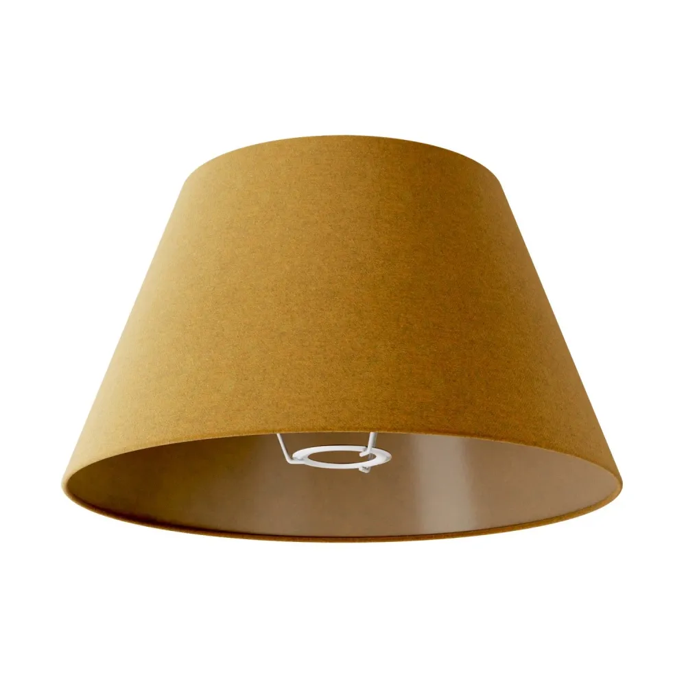 Sjenilo Impero M od tkanine za podnu lampu s E27 grlom - Proizvedeno u Italiji - Vuna Senf