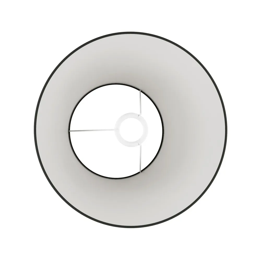 Sjenilo Impero M od tkanine za podnu lampu s grlom E27 - Proizvedeno u Italiji - Teletta Antracit